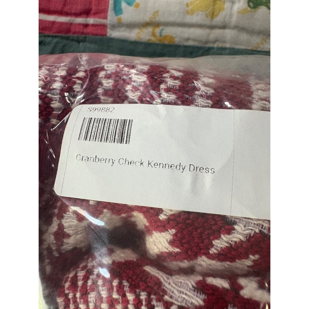 NEW Tuckernuck Kennedy Dress Cranberry Houndstooth Check Red XXXL NWT - Picture 5 of 6